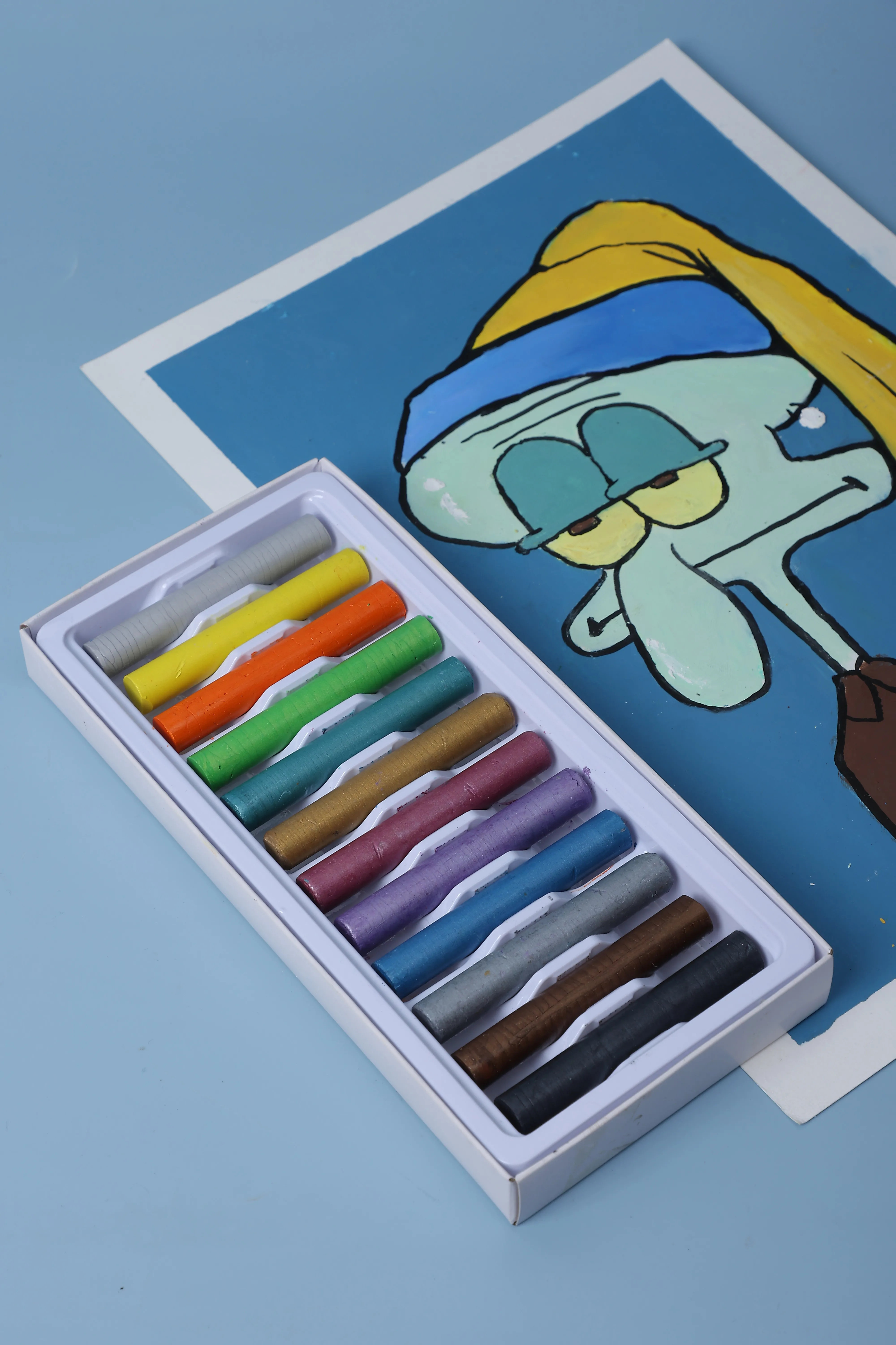 Artist Quality  DIY Metallic Fluorescent New Oil Pastel Crayon For Kids