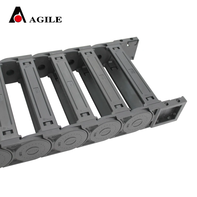 Двусторонняя открывающаяся нейлоновая кабельная цепь SK типа моста 35*150 мм