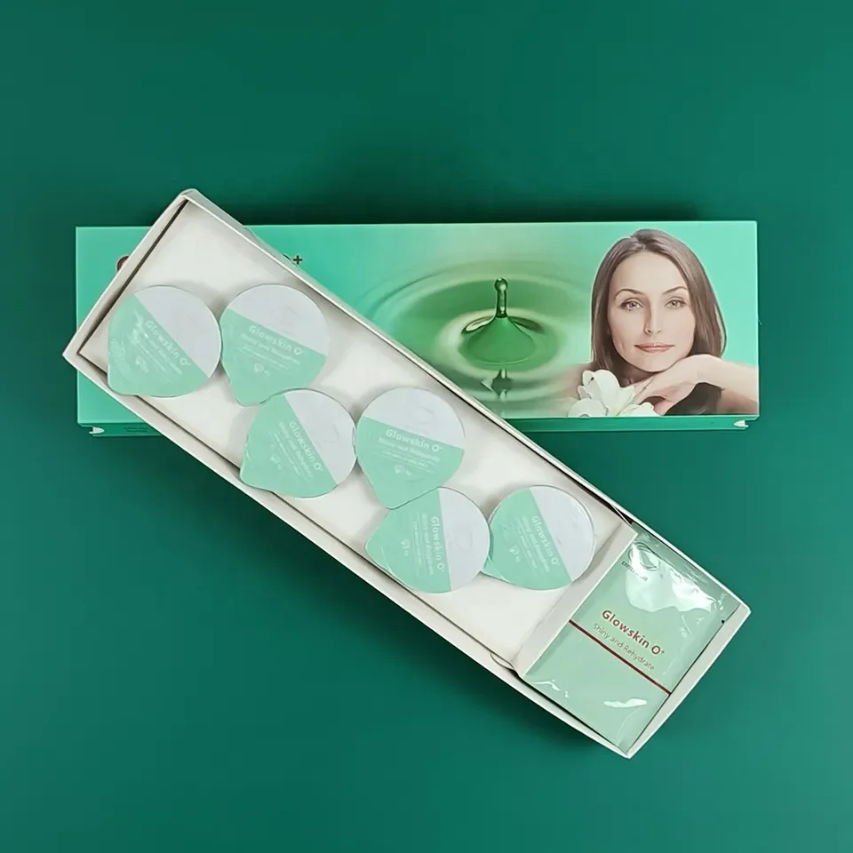 BECO Glowskin Factory Price ODM OEM Tablet Oxygen Jet Pods 2 In 1 CO2 Bubble Machine Shiny Rehydrate Consumable Capsule Gel Kit