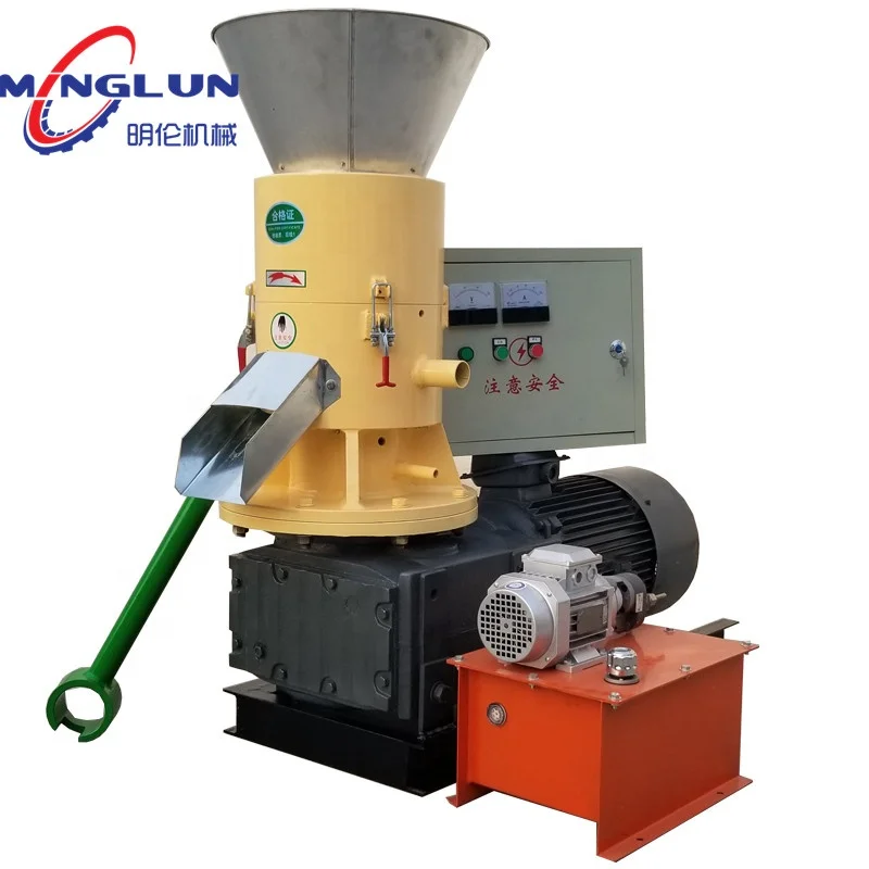 22Kw electric wood pellet making machine compressor making sawdust pellets for pellets factory