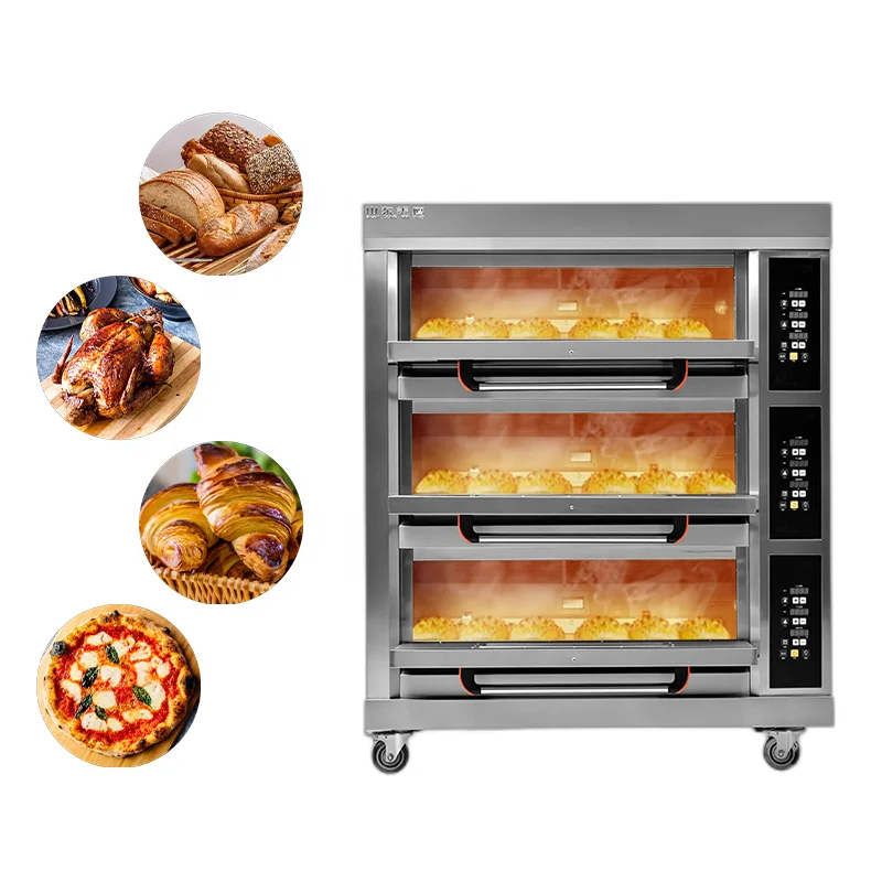 MDK Commercial Industrial Smokeless Bread Cake Pizza Electric Oven Modern high baking capacity Roast Baking Oven For Sell