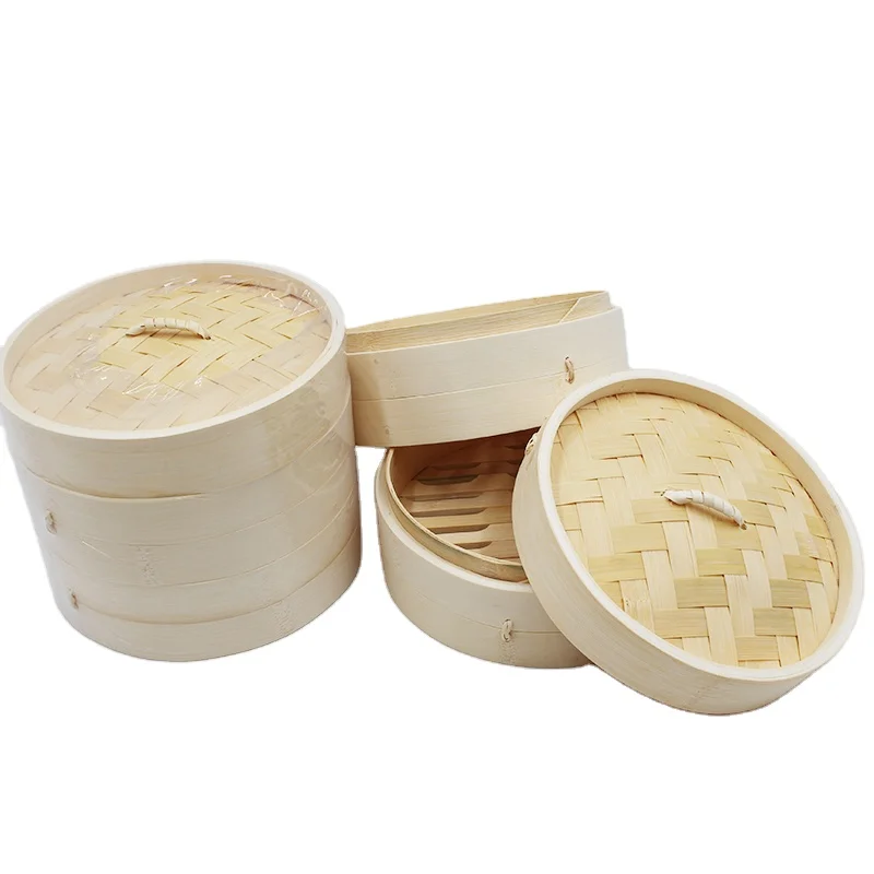 Biodegradable reusable 10 inch dim sum bamboo kitchen