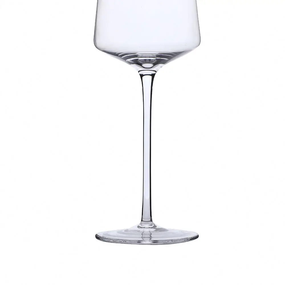 DBE Factory supply stem colored glass wedding decorate lead free crystal glassware red wine glasses