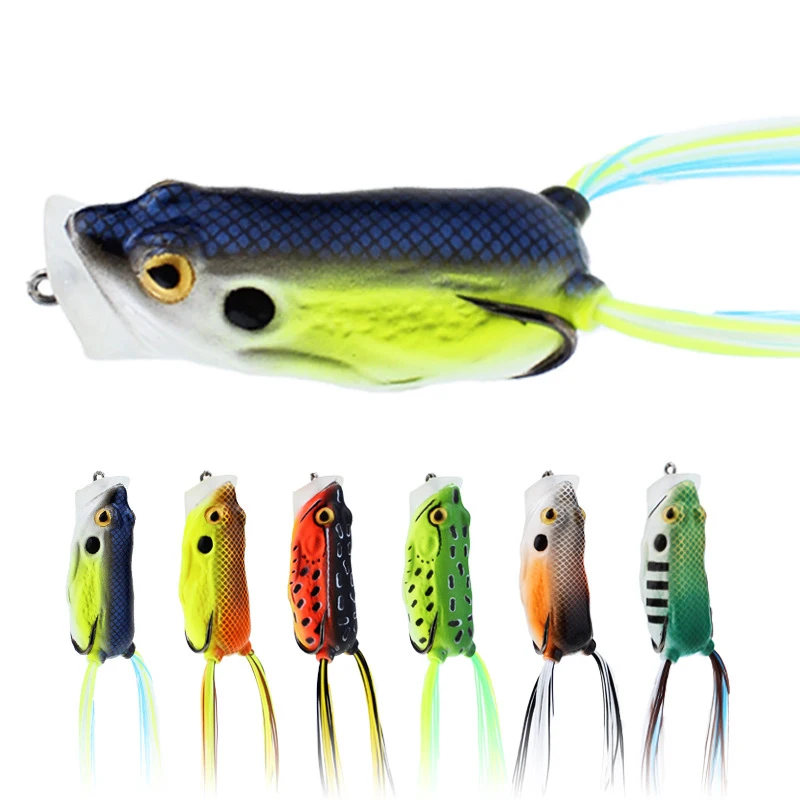7 cm 18 g Lure black fish hit the water simulation frog 3D frog eye is very extremely strong sequined thunder frog