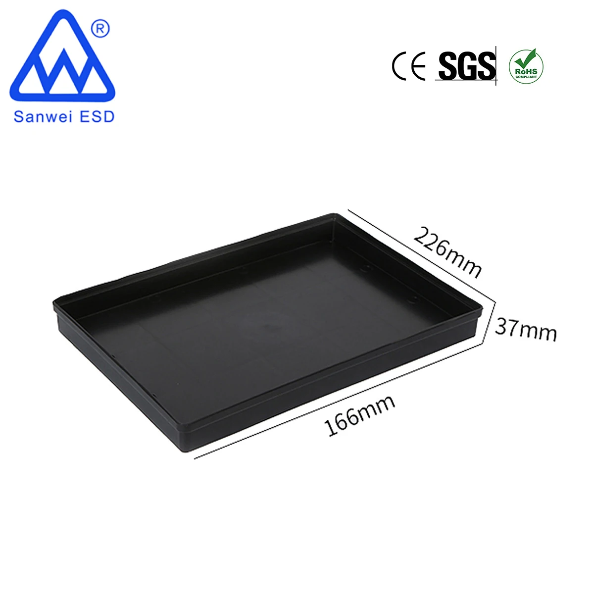 ESD plastic logistics tray/pallet conductive tray conductive logistic pallet