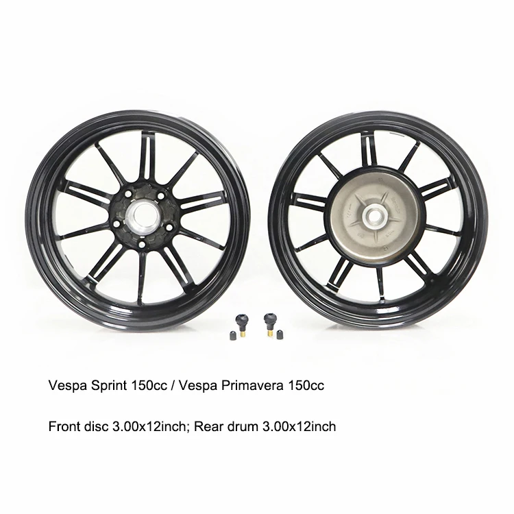 Запчасти для мотоциклов Литые колеса из алюминиевого сплава CNC 3 0x12 дюймов Vespa GTS