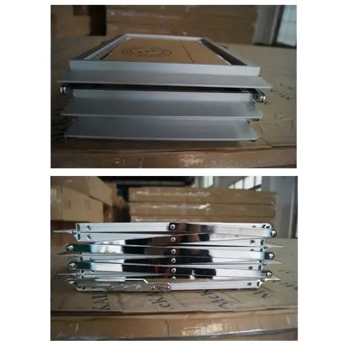 New design meeting room A4 Folding Display Stand with Carry Case Double Sided 6 Shelves