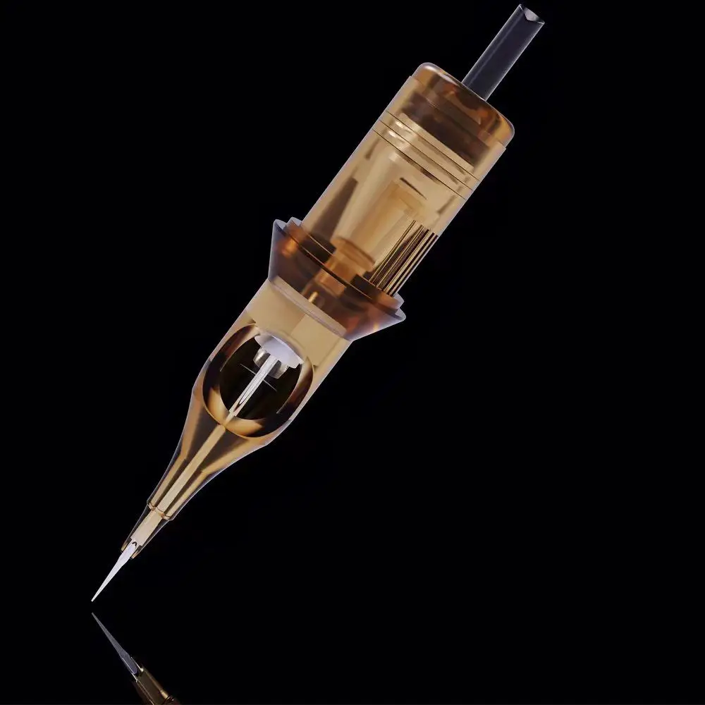 Bronc 2022 Popular Transparent cartridge needle Tattoo Premium Permanent Eyebrow Lips Makeup Tattoo Needles