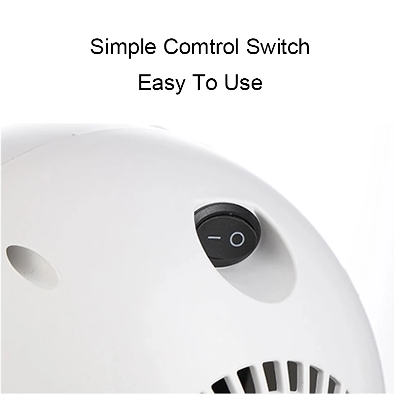 Portable Mini Ptc Electric Heater Tabletop Desk Floor Small Space Electric Fan Heater