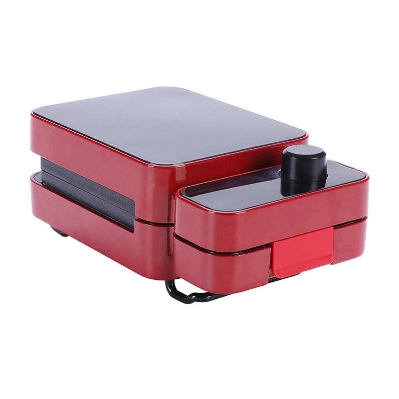 Family use electric detachable mini waffle maker with touch panel