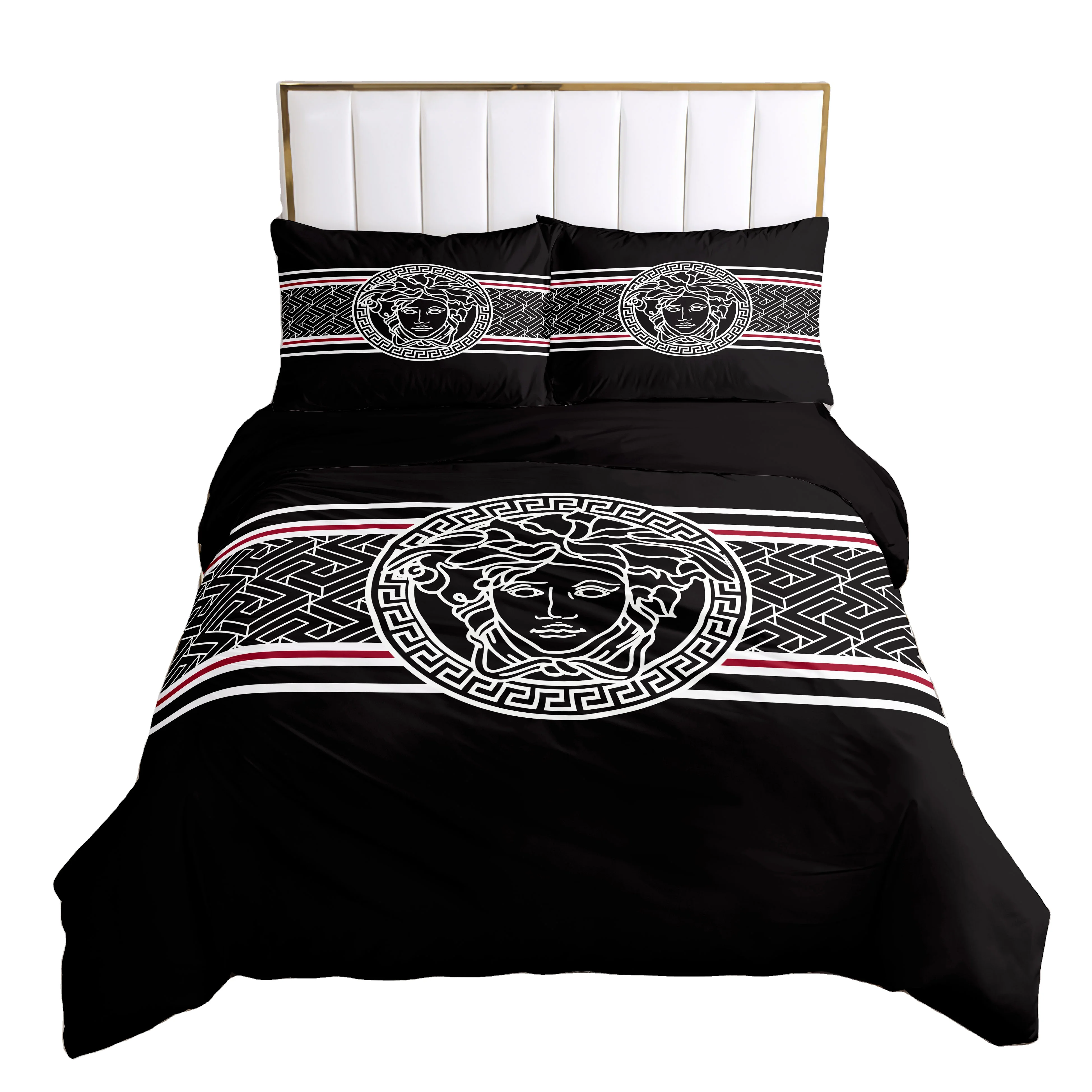 High Quality 3D Printed 3 Pieces Bedding Sets King Size Comforter Luxury Duvet Cover Set For Bed