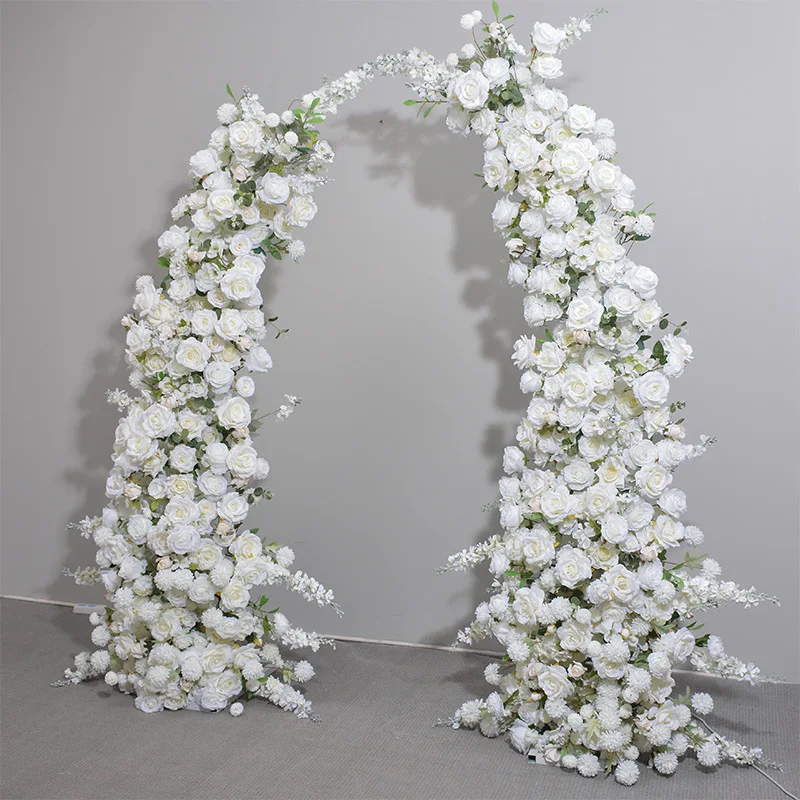 Artificial Rose Flower Wedding Arch Factory wholesale Wedding Backdrop Floral Arch for wedding decoration