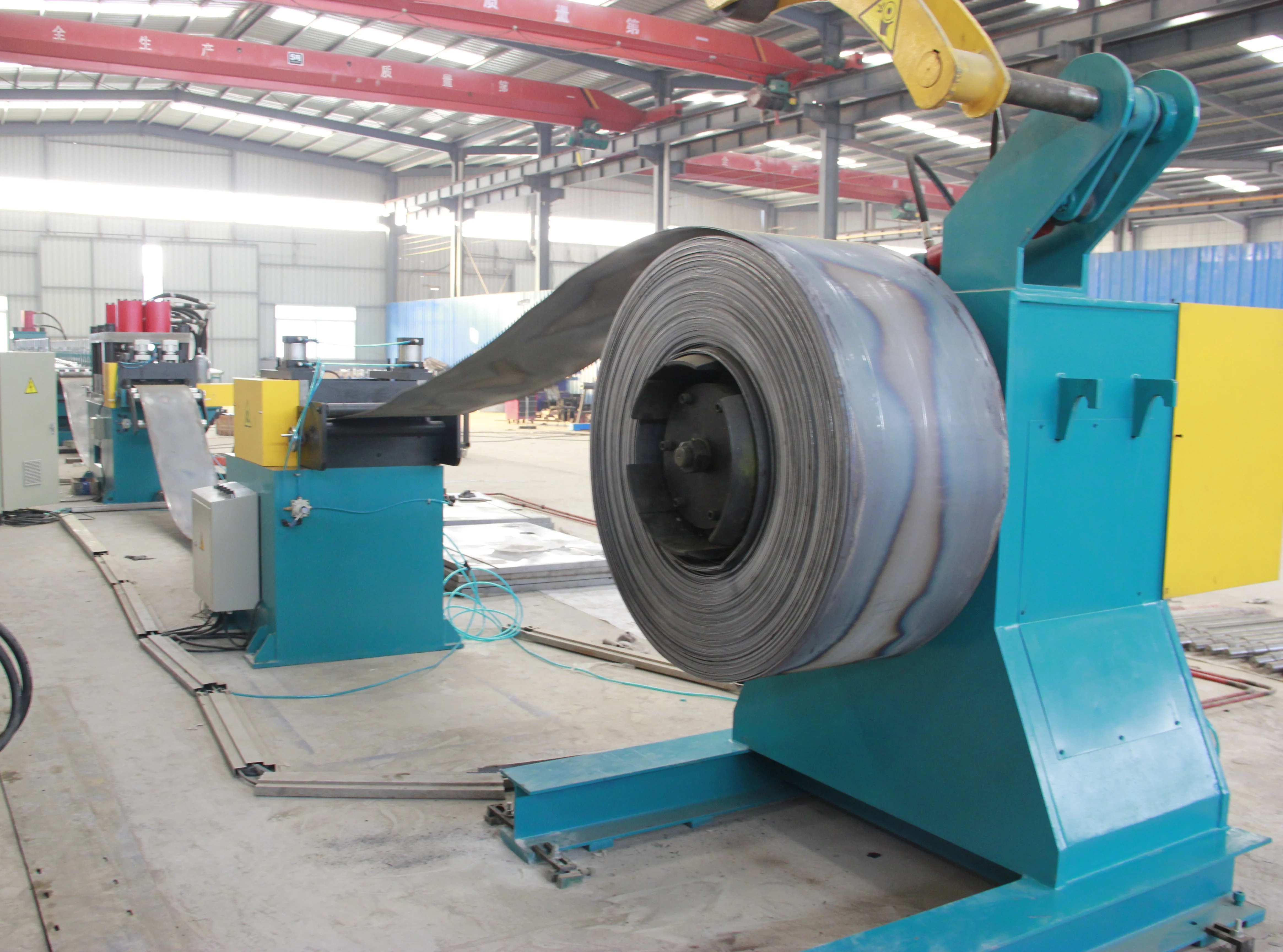 High-performance Custom Automatic Guardrail Post Roll Forming Machine With Welded Structural Steel