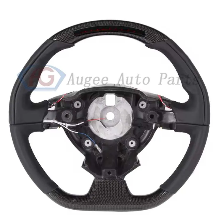 Подходит для 488 pista GTB 458 F12 роскошное углеродное волокно руль с алькантарой перфорированный плоский кожаный светодиодный дисплей