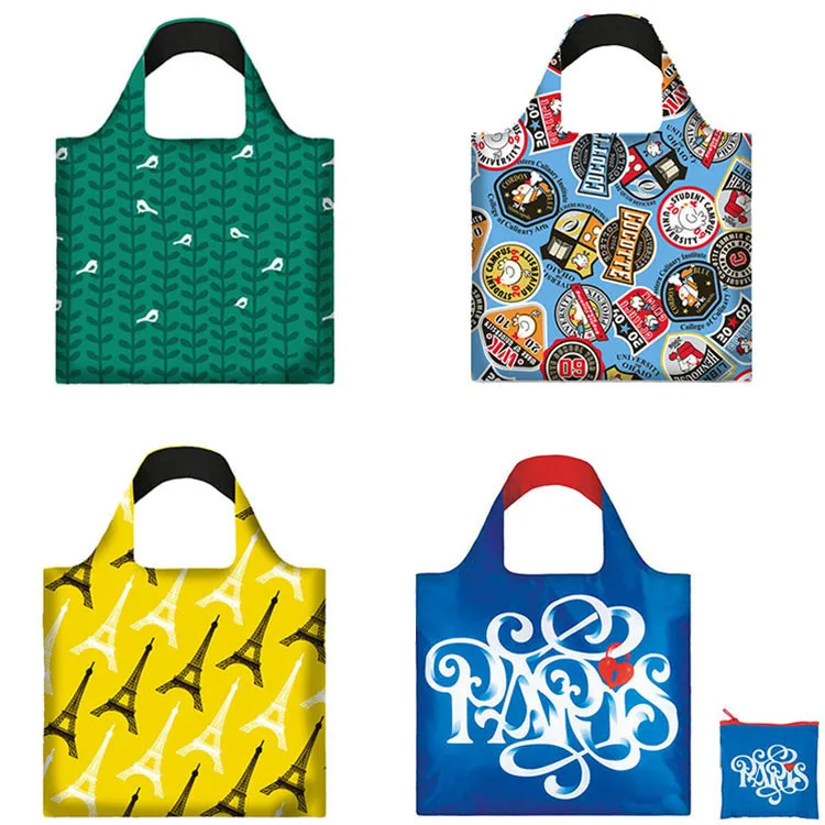 Wholesale Custom Eco Friendly Reusable Cloth Bag Fashionable Folding Shopping Bags