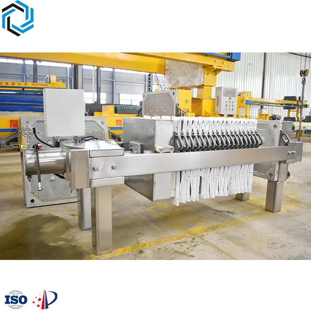 Sludge dewatering machine automatic high pressure diaphragm stainless steel filter press