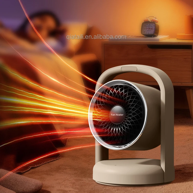 QIATAILI NEW Portable Desk Room Fan Heater 220V 1500W PTC Home Electric Space Air Heater Fan
