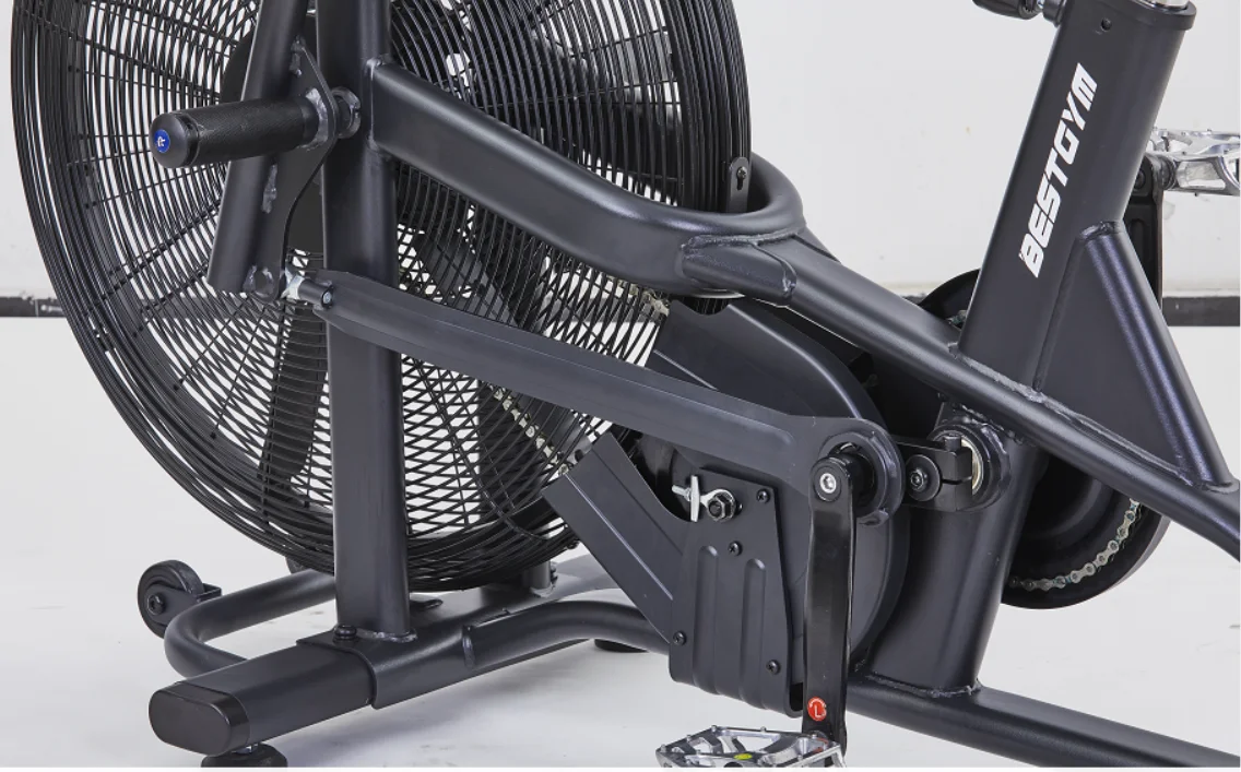 2021 Duty Gym Equipment Custom Logo Bicycle Indoor Trainer Fitness Cardio Monitor Resistance Home Exercise Fan Air Bike