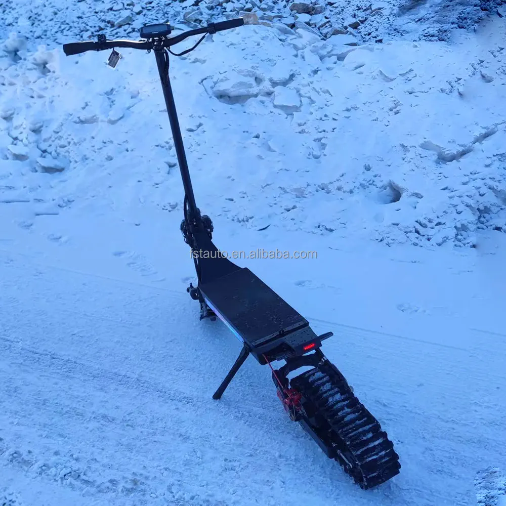 New Design Aluminum 48V 60V 2000W Innovative Dual Motor vehicle foldable sled track adults snowmobile electric snow scooter