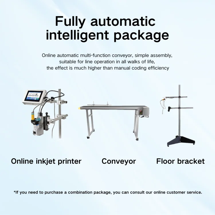 High-Speed Inkjet Conveying Paging Machine with Adjustable Sample Speed Conveyor Belt Assembly Line Printer for Automation