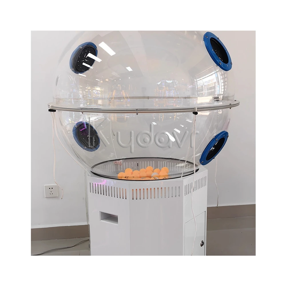 Mini electronic air blowing lucky lotto drawing number ping pong balls bingo game lottery pinball machine
