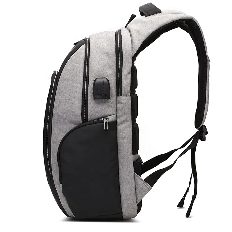 New design antitheft USB charging port laptop backpack with lock