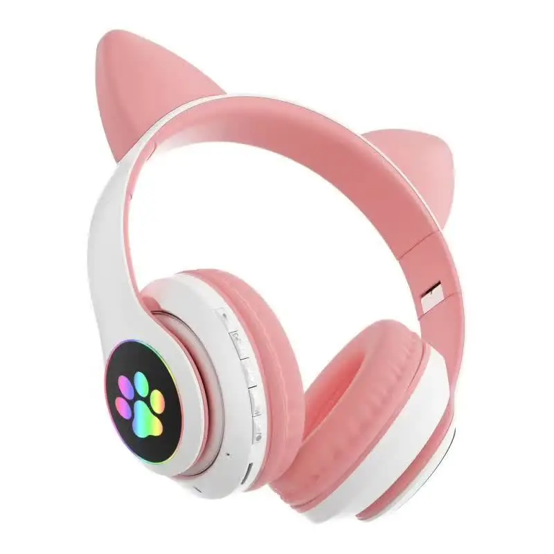  Купить детские игровые кошачьи наушники bluetooth беспроводные с
