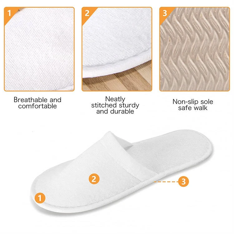 UG Low Price Wholesale Spot Without Logo Disposable Hotel Slippers Brushed Non-slip Indoor Guest Supplies Slippers