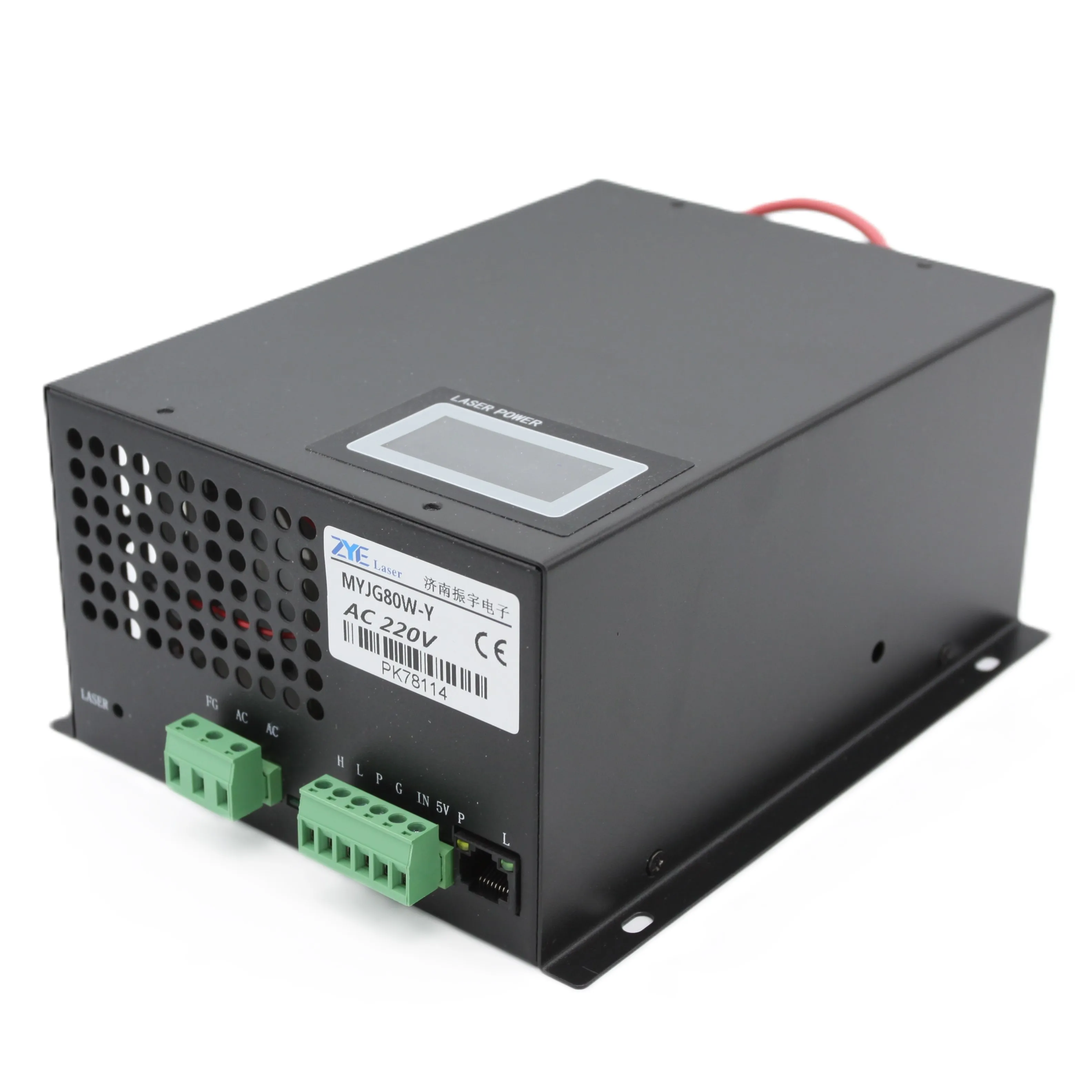 Лазерный источник питания 80 Вт ZYE MYJG 80W-Y CO2 для лазерной резки СО2/гравировального станка