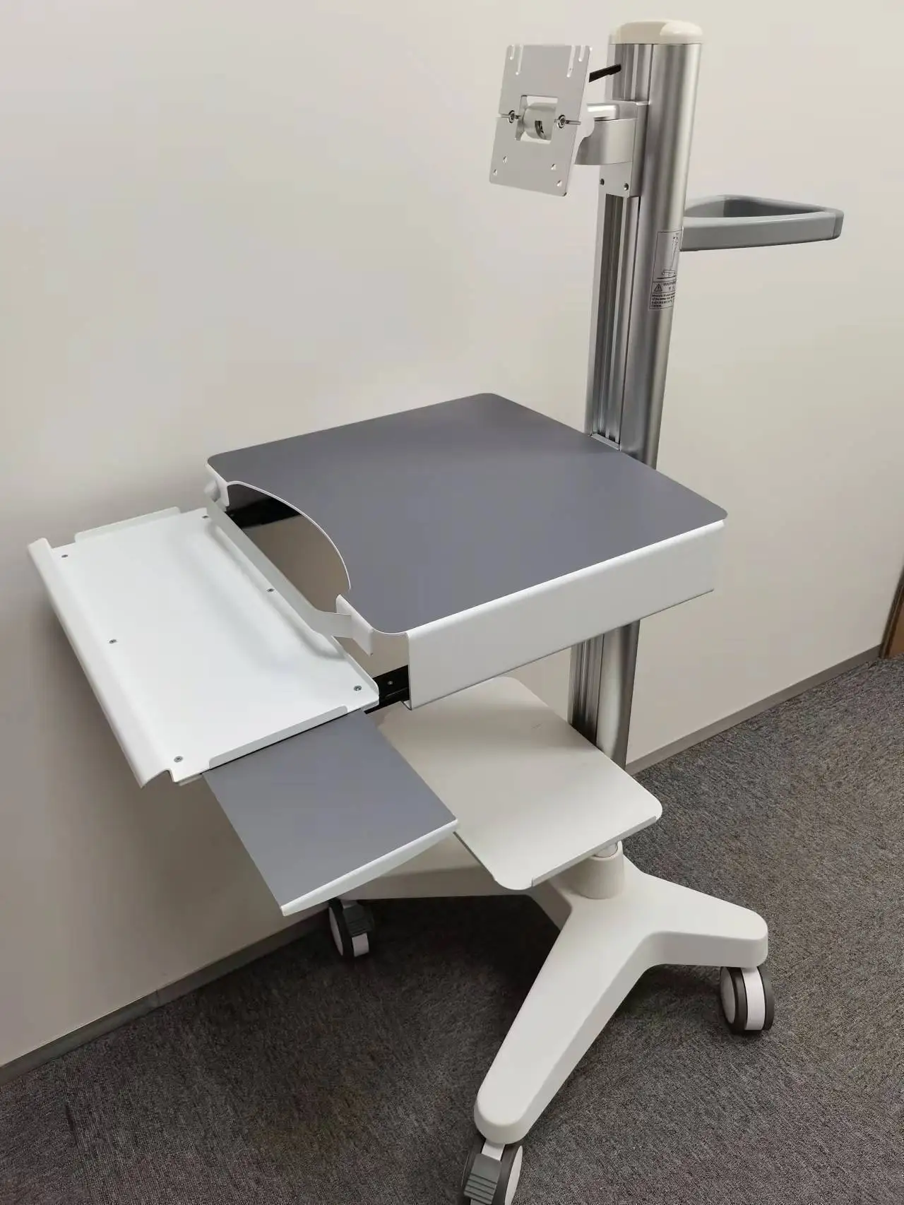 New arrival medical trolley for patient monitor cart for Nihon Kohden G7