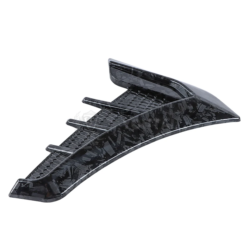 2pcs Jdm Universal Car Side Fender Vent Car Exterior Accessories Modified PP Forging Carbon Look Leaf Plate Side Vent