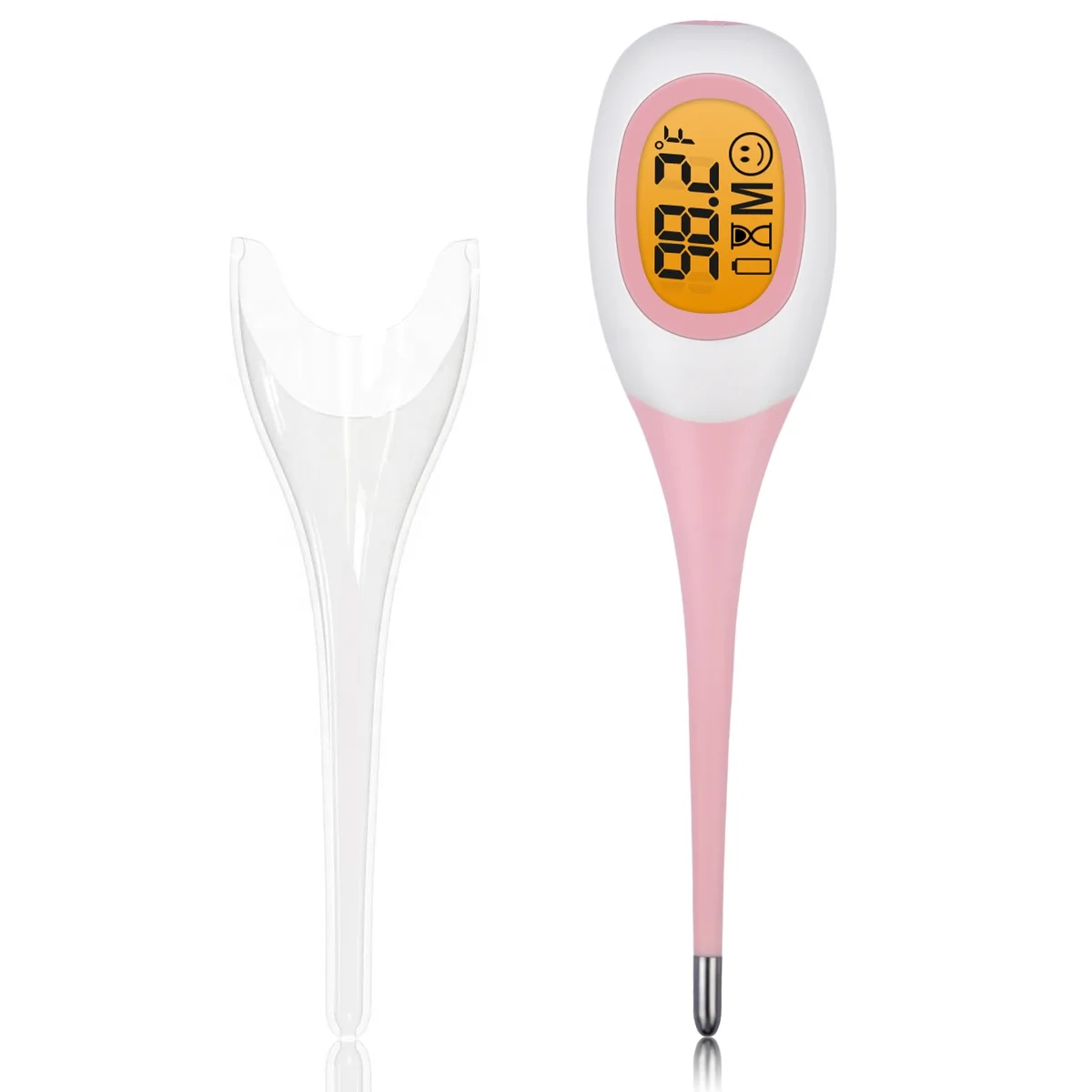 Euro-depro HK-908 CE EUA Oral Digital Thermometer Blue Pink Home Use Soft Head Fahrenheit Celsius