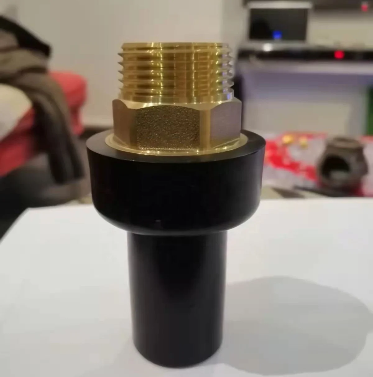 PE Male & female Addptor with Copper Thread