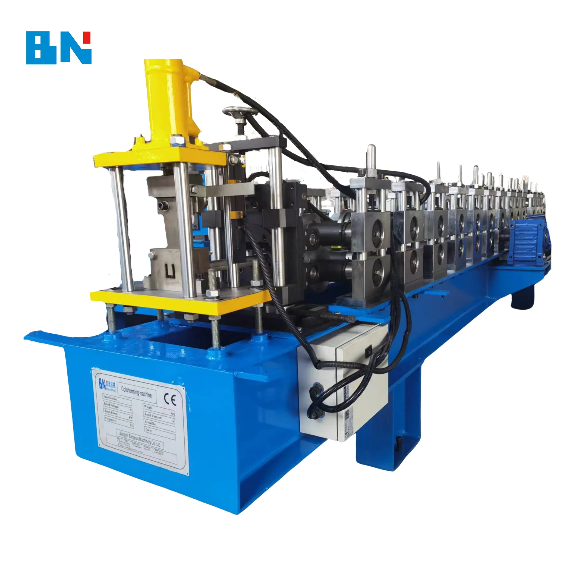 Stud And Track Rolling Forming Machine Light Gauge Steel C U Track Framing Machine Hat Omega Making Equipment Material