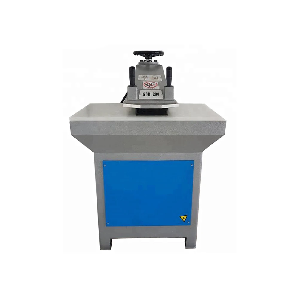20T hydraulic swing arm leather cutting press clicking machine