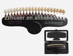 20 Colors Teeth Bleaching Dental Shade Guide Resin Beauty Salon Clinic Professional 3D Teeth Whitening Color Chart Shade Guide