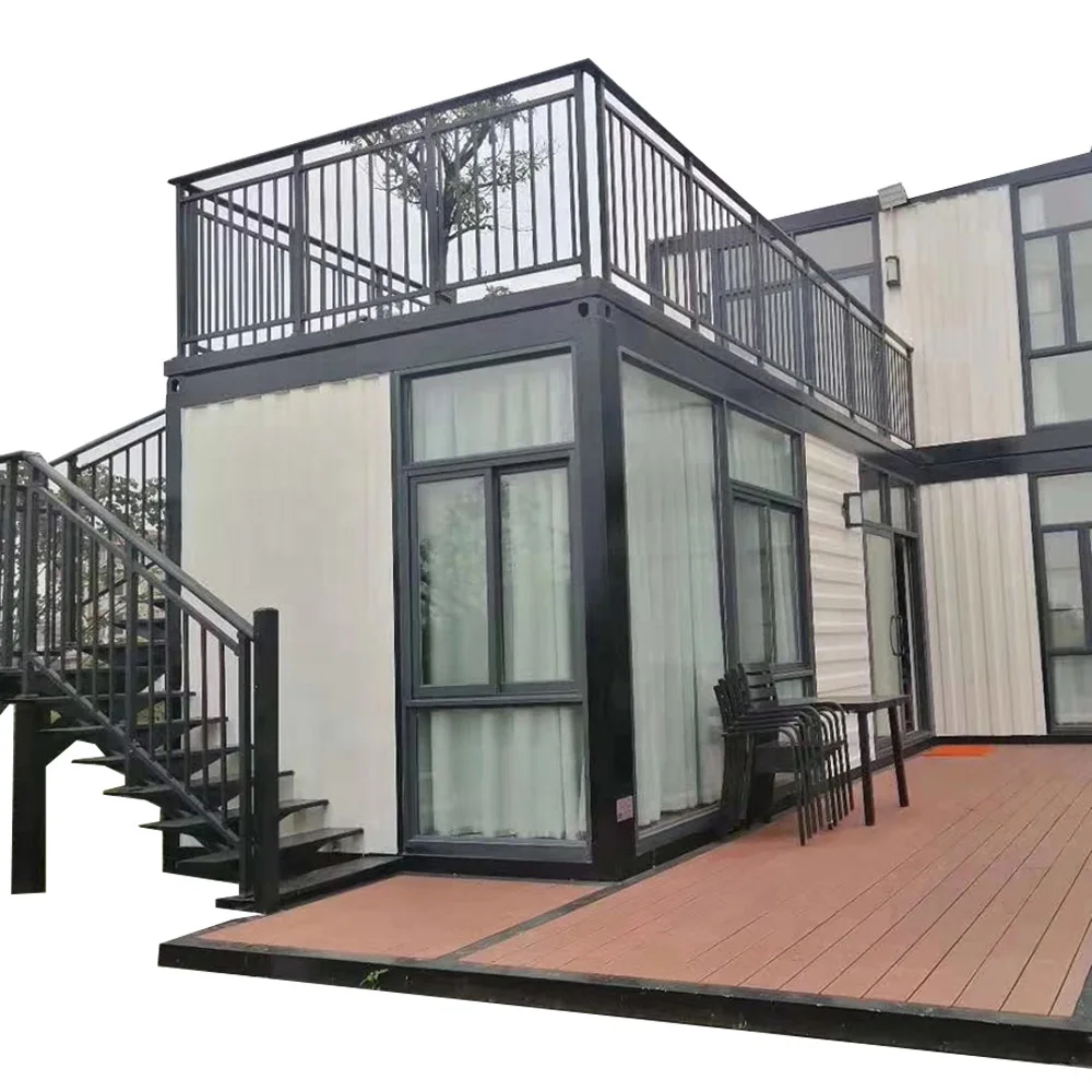 Flat Pack Container House Two Bedroom Fire Proof Ready Made Prefab Container 20ft 40 Ft 20ft / 40ft or Customerized ISO & CE