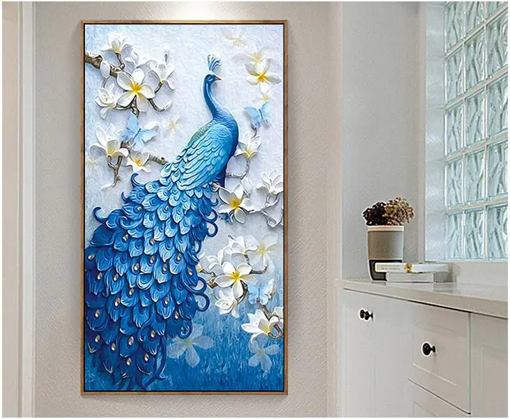New Design Pop Diamond Painting Kit Art Home Decoration Peacock Full Round Drills Diamond Painting