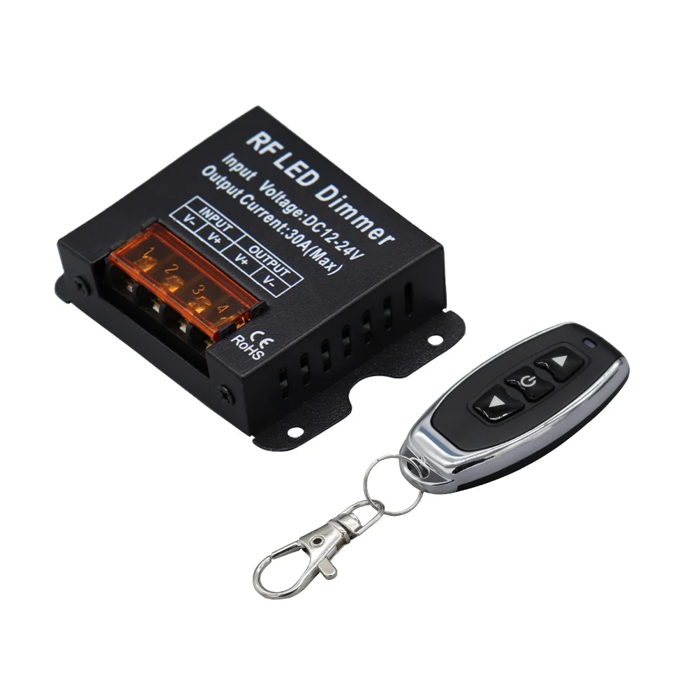 12V 24V LED Dimmer Remote Controller for LED Strip Light Dimming Knob Switch Voltage Regulator 30A 360W High Power Lamp Dimmers