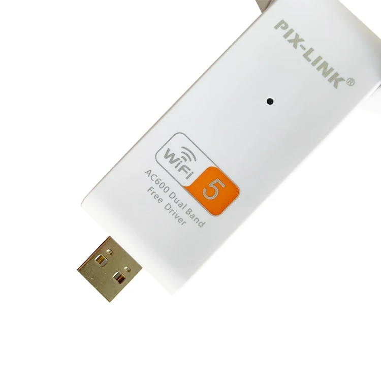  PIX-LINK высокомощный 600 Мбит/с Бесплатный драйвер Android Usb Wi-Fi-ключ карта Wi-Fi беспроводной сетевой адаптер Белый компьютер OEM