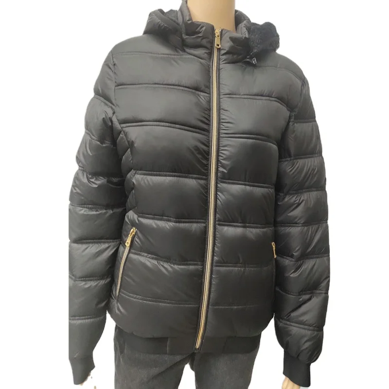 China supplier custom puffer jacket comfortable womens cotton track jacket coat