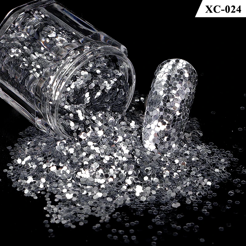 Diamond Glitter High Flash Sliver glitter Powder Makeup for Cosmetics Nails Crafts decoration Silver Glitter