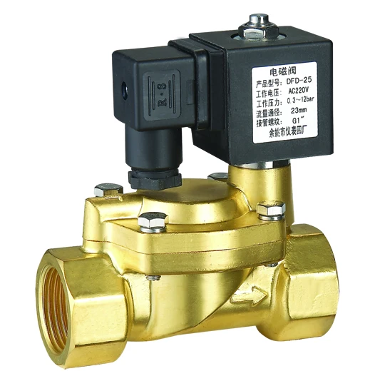 Pilot operated Pre 16bar DFD-25 water solenoid valve 24vdc solenoid valve