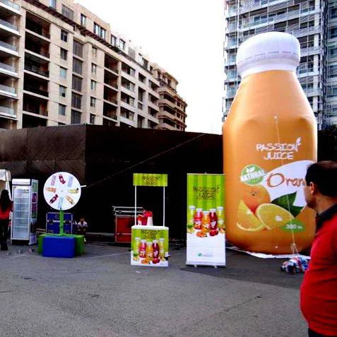 Giant Inflatable Drink Juice Soda Bottle Shape Balloon