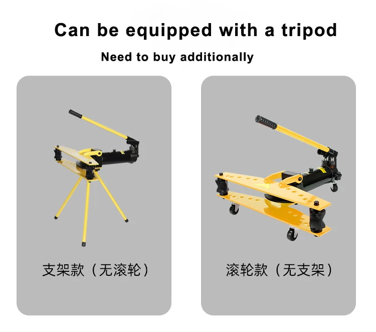 Hydraulic Pipe Benders SWG Portable Manual Hydraulic Steel Pipe Bender Tube Bending Machine