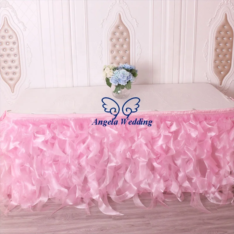 SK010R Заводская очень легкая Шампанская 14 футов длиной 75 см прямая юбка из органзы цвета слоновой кости кудрявая ива Свадебная юбка