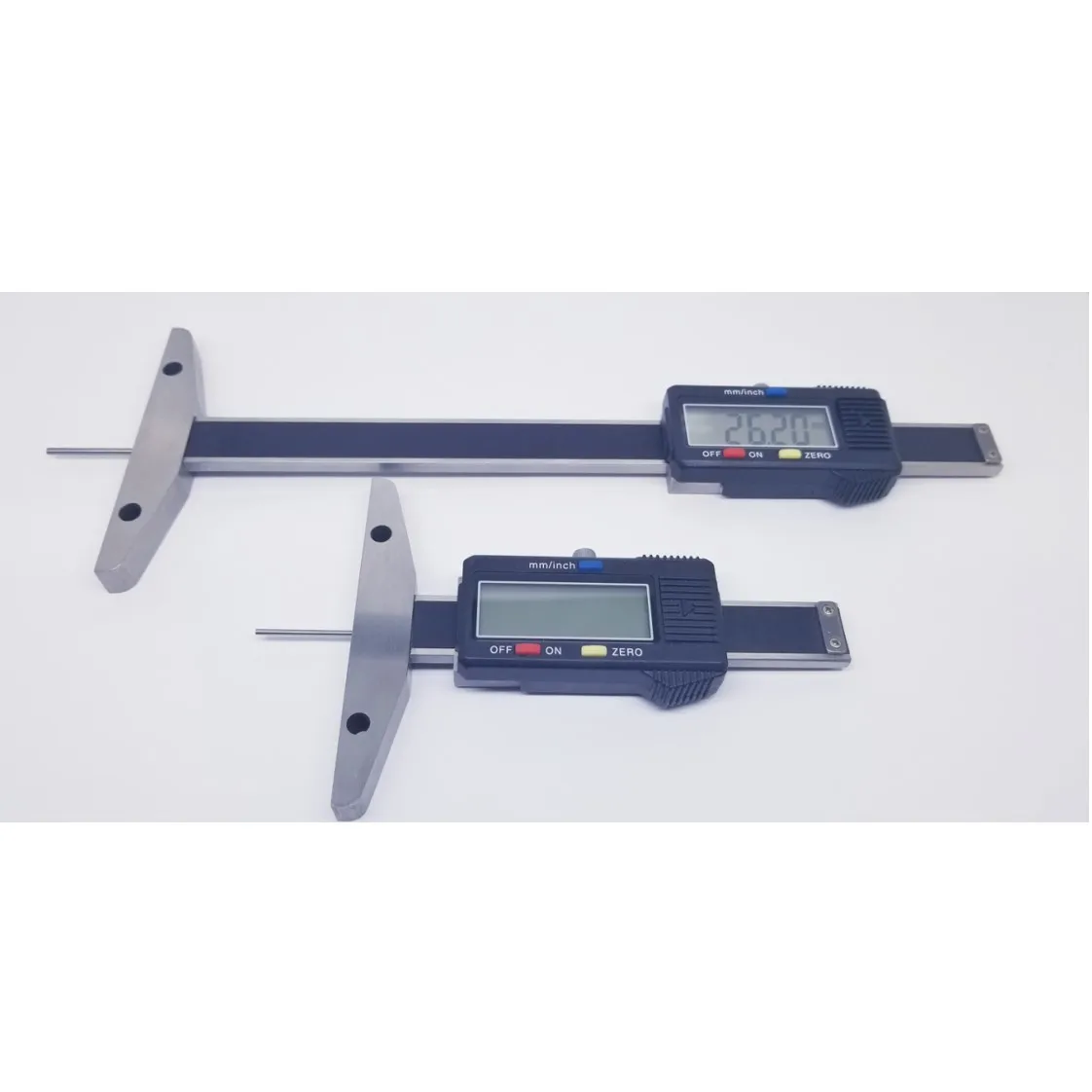 Цифровой глубиномер с тонким стержнем 0-100 мм, цифровой глубиномер с тонким стержнем