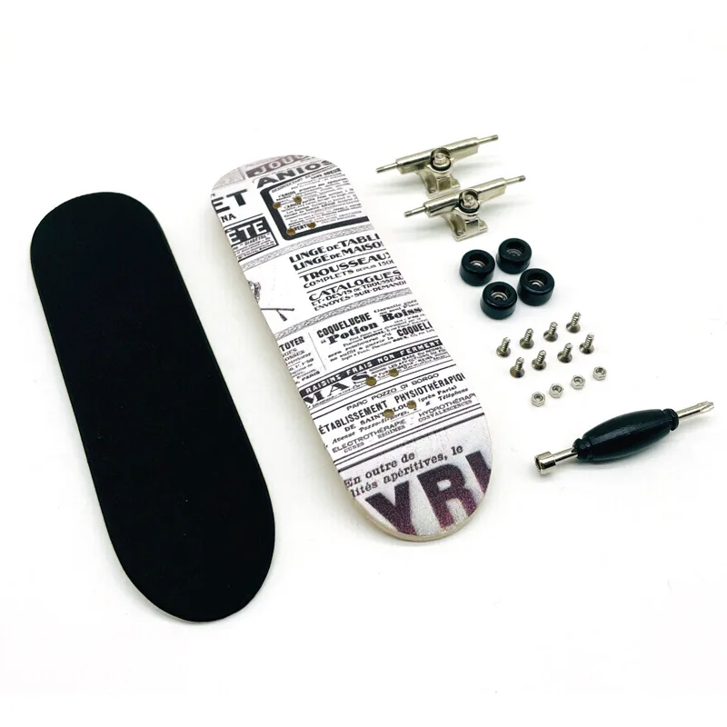 Factory direct fashion design maple hand board skateboard Creative Hand Skateboard Mini Fingerboards Toy Novelty Toy Gift
