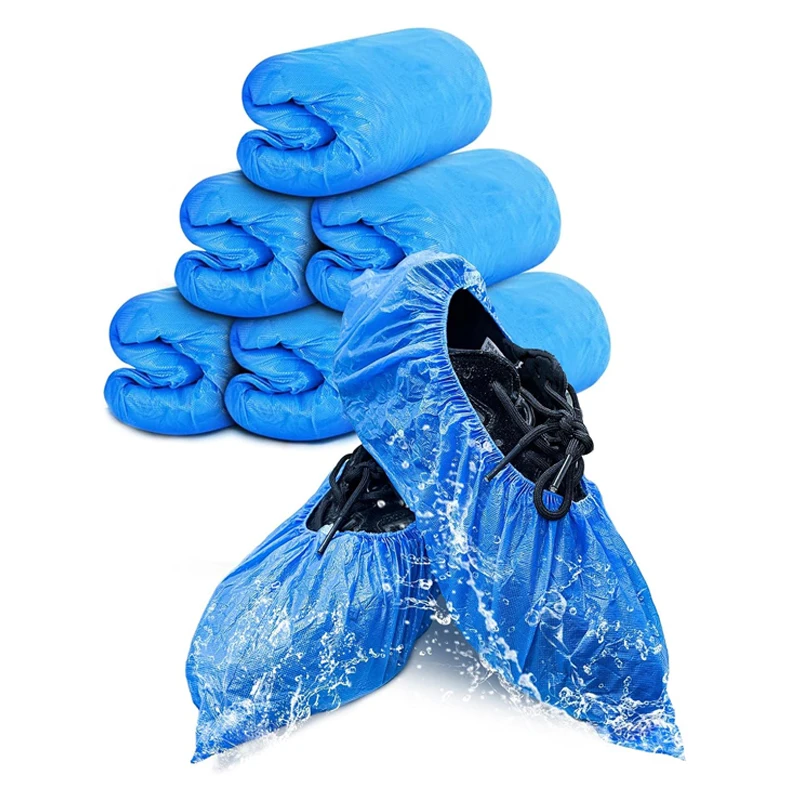 Противоскользящие Чехлы для обуви, гигиенические хирургические тапочки, Пластиковые чехлы для обуви, одноразовые чехлы для обуви, синие
