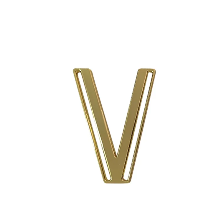 Wholesale accessories many Gold metal V Shape trim for Swimwear Clasp